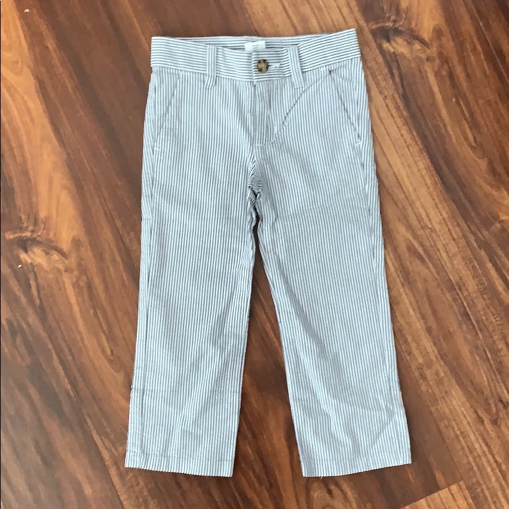 GYMBOREE - Gray Seersucker pants